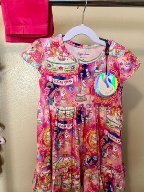 5/6 Sugar Swan Carnival Peplum Set